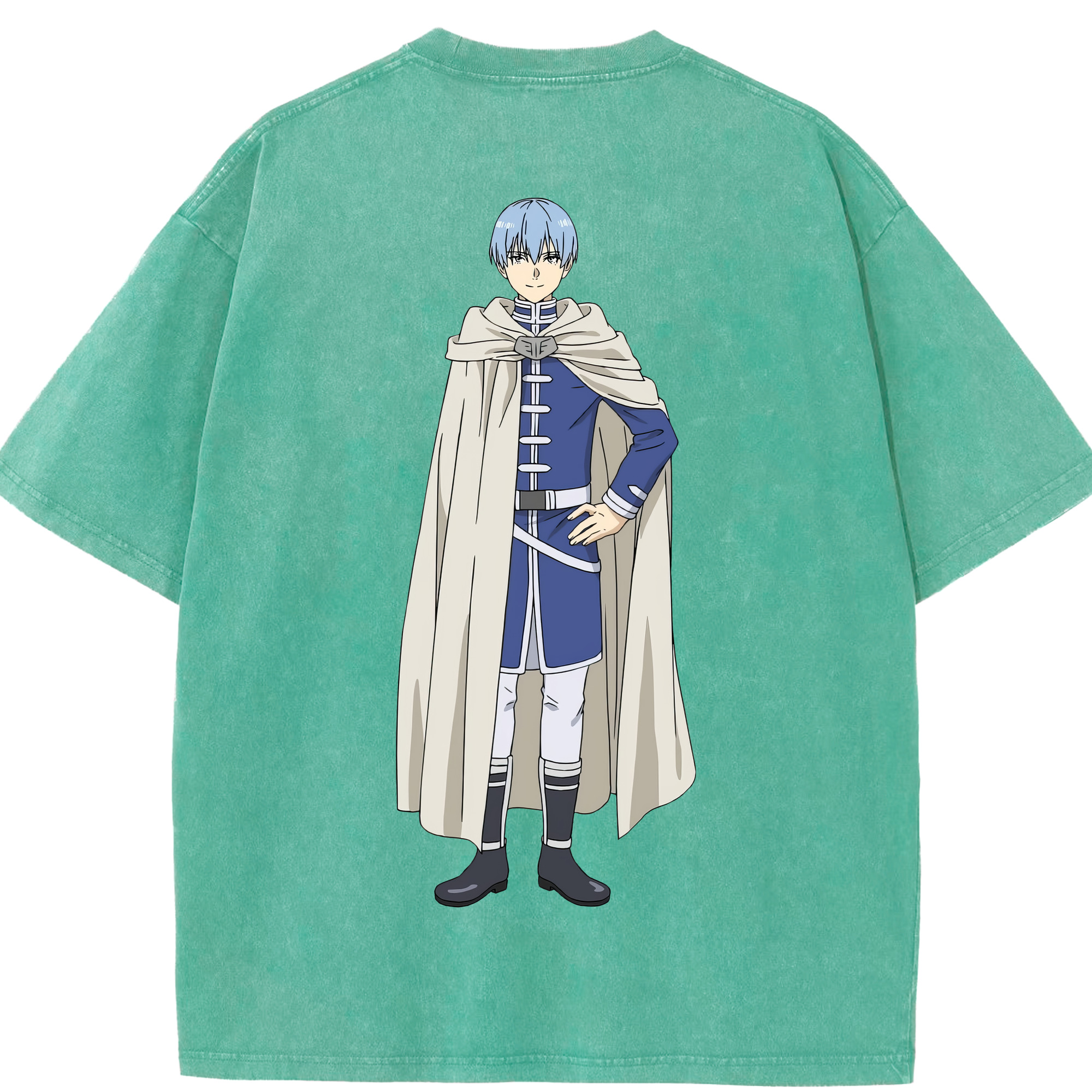（画像用） 葬送のフリーレン Frieren 綿100% ヴィンテージ風 半袖Tシャツ（背面プリント）